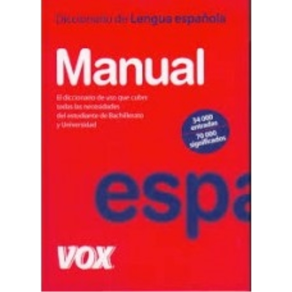 DICCIONARIO MANUAL DE SINONIMOS Y ANTONIMOS DE LENGUA ESPAÑOLA - V&D